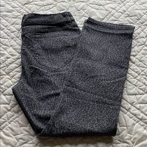 Lee Womans Purple & Black Leopard Print Stretch Jeans